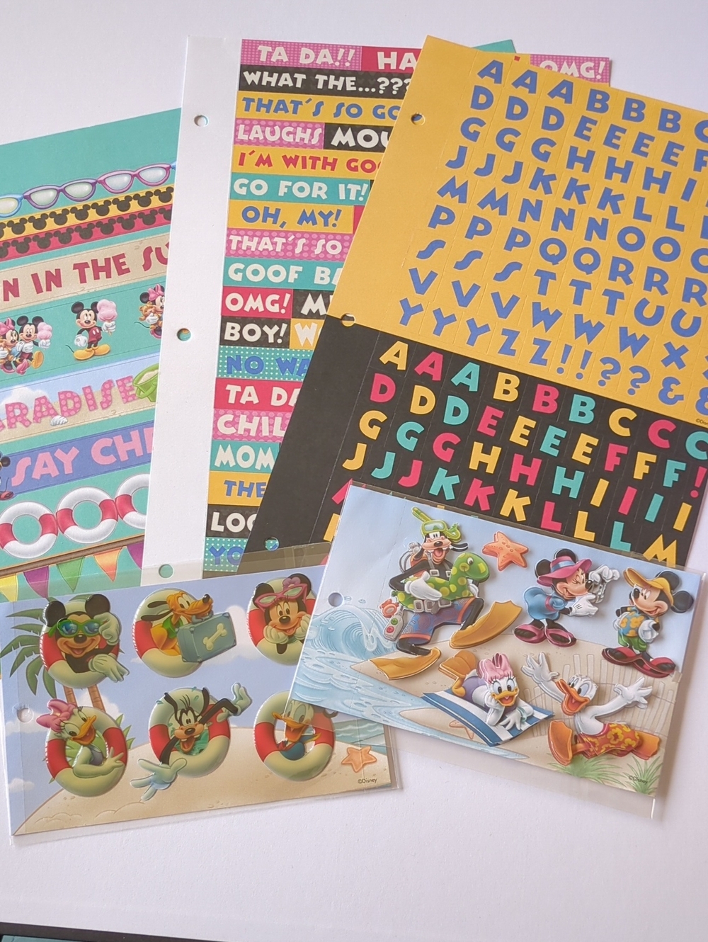 ☀️Disney Tropical Sticker Sheets from Scrapbook